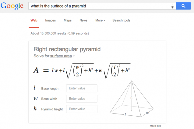 google formula matematica